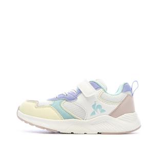 Baskets Blanc/Vert/Jaune Fille Le Coq Sportif Lsc Runner