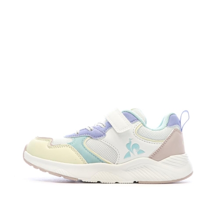 Baskets Blanc/Vert/Jaune Fille Le Coq Sportif Lsc Runner