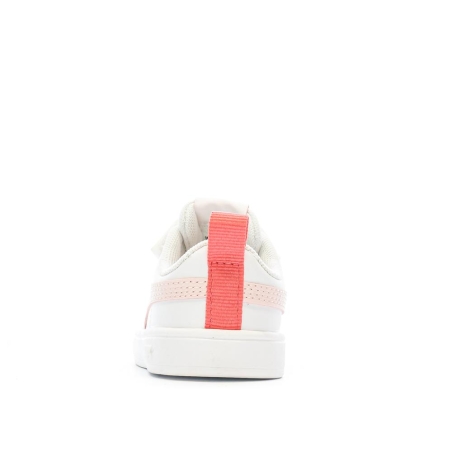 Baskets Blanche/Rose Fille Puma Rickie
