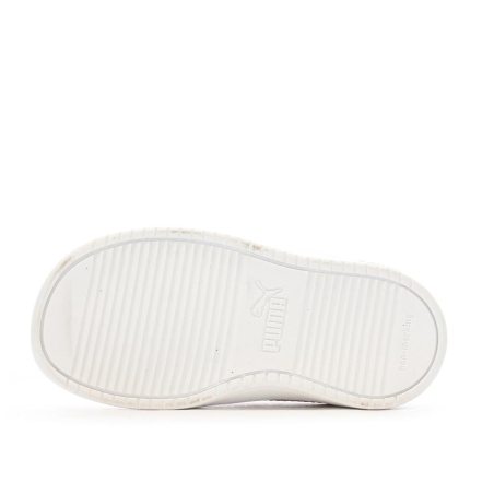 Baskets Blanche/Rose Fille Puma Rickie