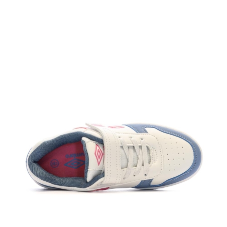 Baskets Blanches/Bleu/Rose Fille Umbro Ovida