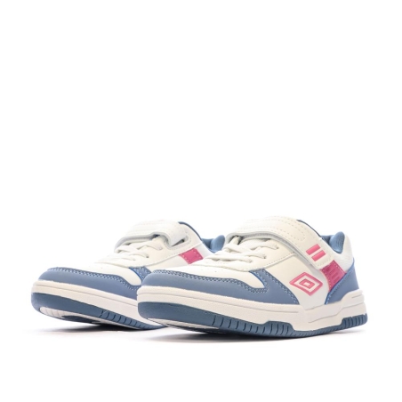 Baskets Blanches/Bleu/Rose Fille Umbro Ovida