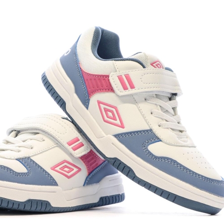 Baskets Blanches/Bleu/Rose Fille Umbro Ovida