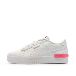 Baskets Blanc/Rose Fille Puma Jada
