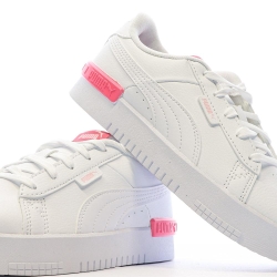 Baskets Blanc/Rose Fille Puma Jada