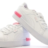 Baskets Blanc/Rose Fille Puma Jada