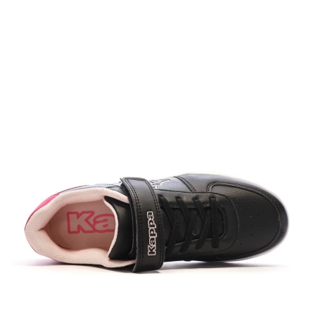 Baskets Noires/Roses Fille Kappa Malone