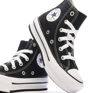 Baskets Noires Fille Converse All Star Eva Lift