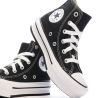 Baskets Noires Fille Converse All Star Eva Lift