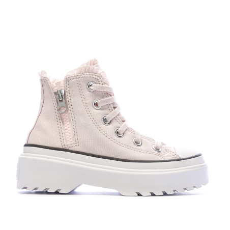 Baskets Rose Clair Fille Converse Lugged