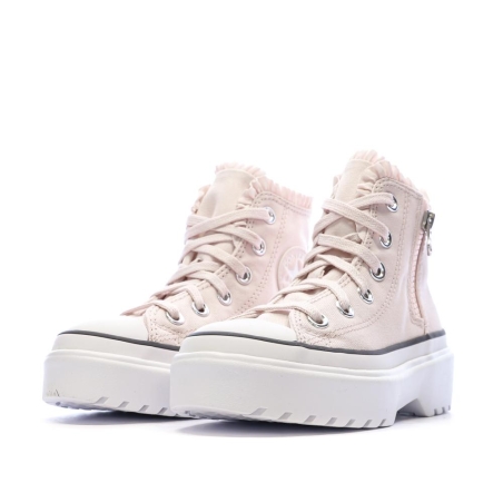 Baskets Rose Clair Fille Converse Lugged