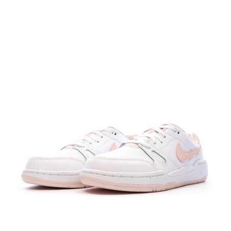 Baskets Blanc/Rose Fille Nike Full Force Lo