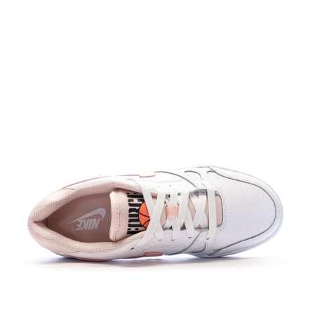 Baskets Blanc/Rose Fille Nike Full Force Lo