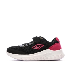 Baskets fille Umbro Nateo Noir/Rose – Style et confort sportif