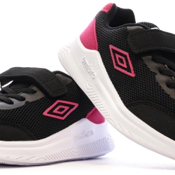 Baskets fille Umbro Nateo Noir/Rose – Style et confort sportif