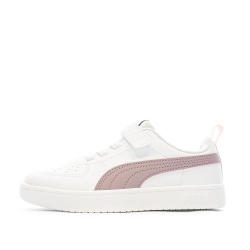 Baskets Blanches/Violet Fille Puma Rickie
