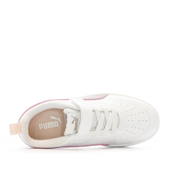 Baskets Blanches/Violet Fille Puma Rickie