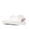 Baskets Blanches/Violet Fille Puma Rickie