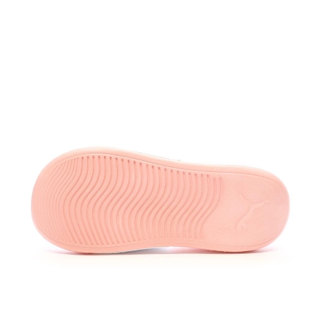 Claquettes Blanches/Roses Fille Puma 20 372313-34