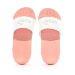 Claquettes Blanches/Roses Fille Puma 20 372313-34