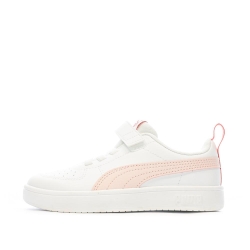 Baskets Blanches/Rose Fille Puma Rickie