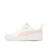 Baskets Blanches/Rose Fille Puma Rickie