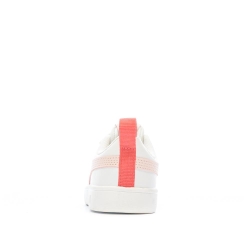 Baskets Blanches/Rose Fille Puma Rickie
