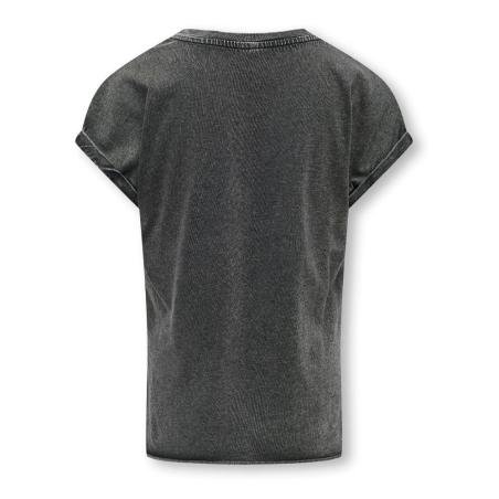 T-shirt Gris Fille Kids ONLY Life Amore