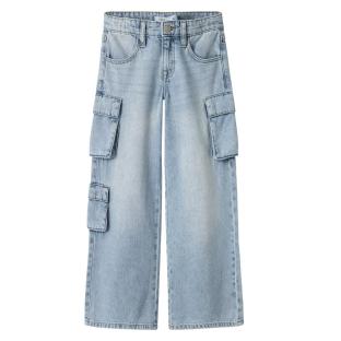 Jean Baggy Bleu Clair Fille Name it Wide Cargo 8772