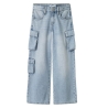 Jean Baggy Bleu Clair Fille Name it Wide Cargo 8772
