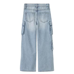 Jean Baggy Bleu Clair Fille Name it Wide Cargo 8772
