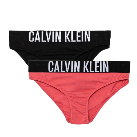 X2 Slip Noir/Rose Fille Calvin Klein