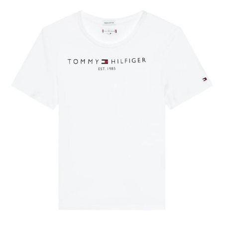T-shirt Blanc Fille Tommy Hilfiger Essential