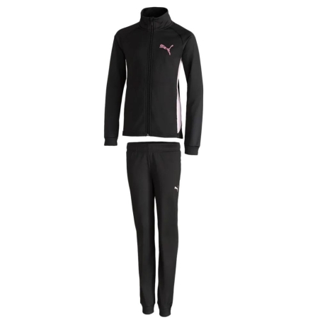 Survêtement Noir/Rose Fille Puma S G Tricot Suit Cl