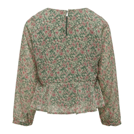 Blouse Fluide Vert/Rouge Fille Kids ONLY Kogdora