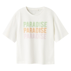 T-shirt Blanc Fille Name It Bara