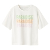 T-shirt Blanc Fille Name It Bara