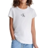 T-Shirt Blanc Fille Calvin Klein Jeans Micro
