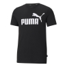 T-shirt Noir Garçon Puma ESS Logo Tee