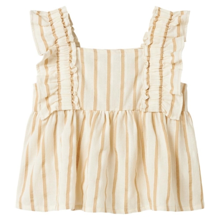 Débardeur Blanc/Beige Fille Name it Herdon