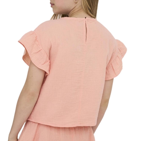 T-Shirt Orange Fille Kids ONLY Kogthyra