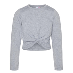 T-Shirt Manches Longues Gris Fille Vero Moda Vmjoy Knot