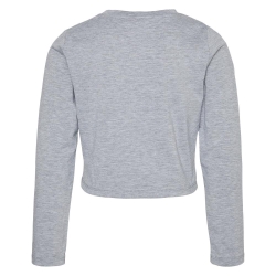T-Shirt Manches Longues Gris Fille Vero Moda Vmjoy Knot