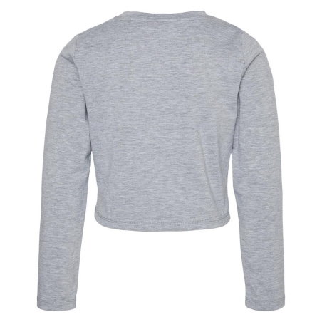 T-Shirt Manches Longues Gris Fille Vero Moda Vmjoy Knot