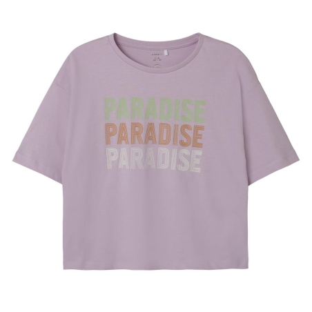 T-shirt Mauve Fille Name it Mlasso