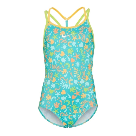 Maillot de bain 1 pièce Bleu Fille Nike Crossback