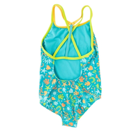 Maillot de bain 1 pièce Bleu Fille Nike Crossback