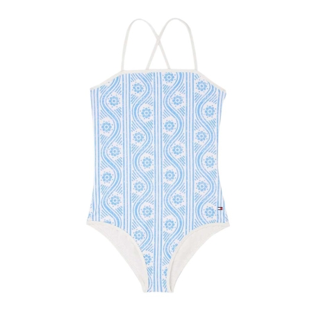 Maillot de bain Blanc/Bleu Fille Tommy Hilfiger UG0UG00802