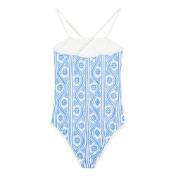 Maillot de bain Blanc/Bleu Fille Tommy Hilfiger UG0UG00802