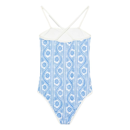 Maillot de bain Blanc/Bleu Fille Tommy Hilfiger UG0UG00802
